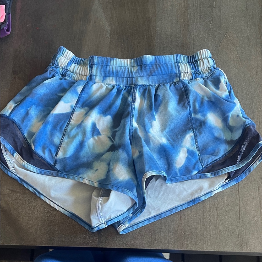Rare Lululemon Blue Tie-Dye Shorts